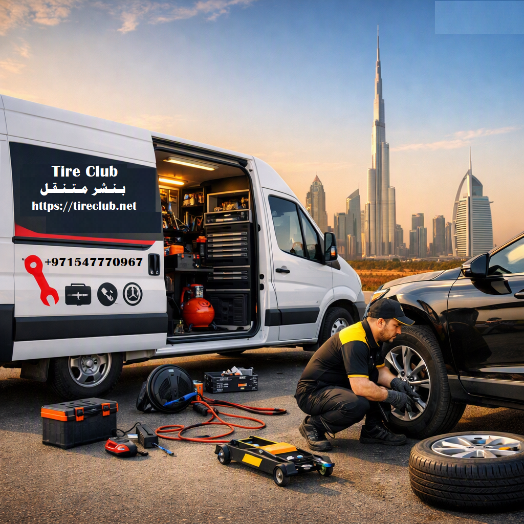 خدمة إطارات 24 ساعة أبوظبي